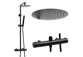 Doucheset - met Regendouche 25cm - en Thermostaatkraan