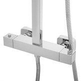 Douchepaneel - met Regendouche 25cm - en Thermostaatkraan