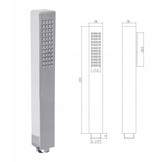 Douchepaneel inbouwset - met Regendouche - massage - hydrojets