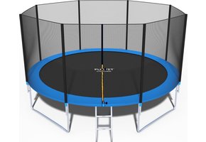 Trampoline - 435 cm - met net & ladder - tot 150 kg