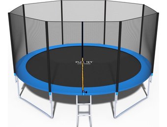 Trampoline - 435 cm - met net & ladder - tot 150 kg
