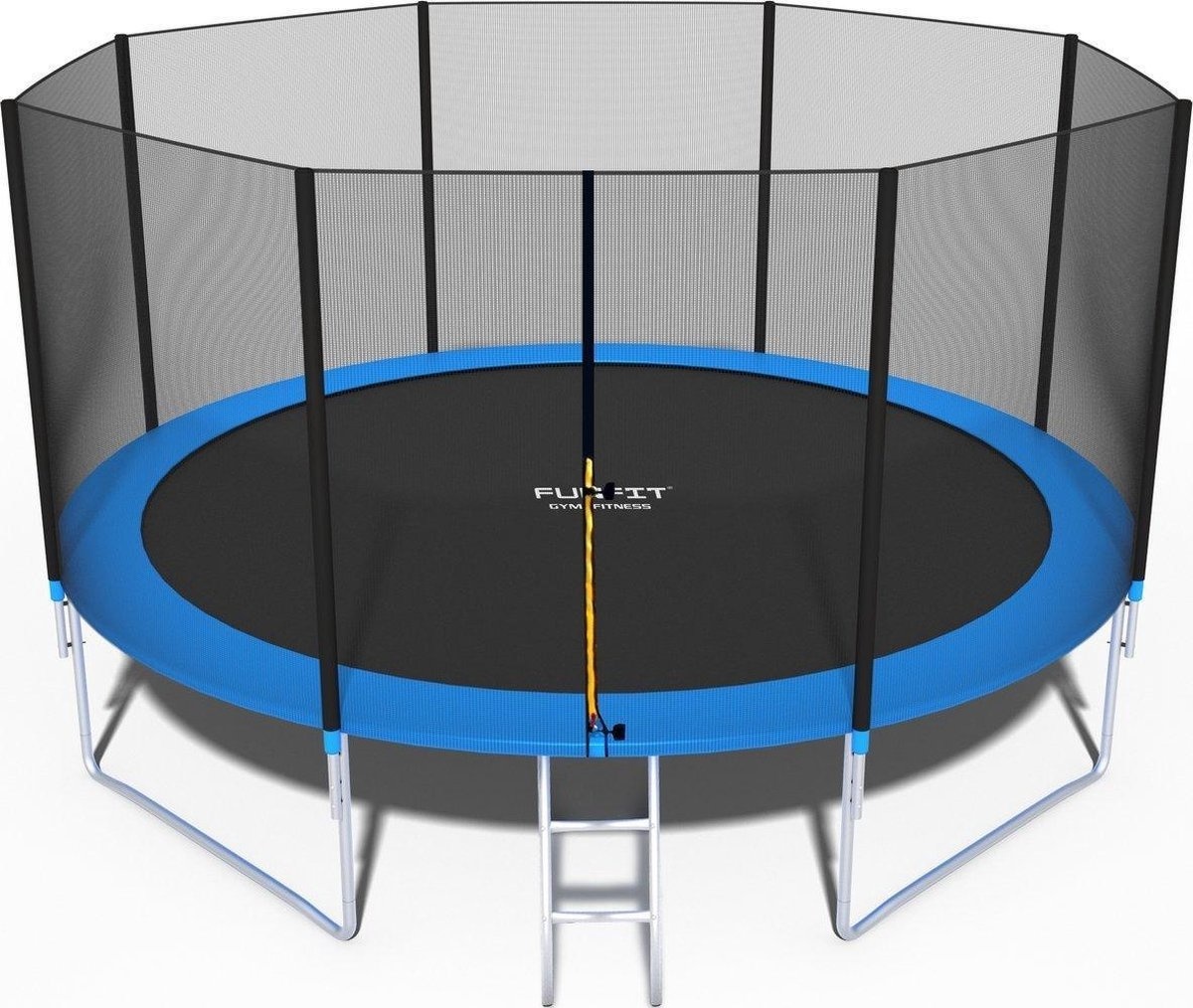Trampoline - 435 cm - met net & ladder - tot 150 kg