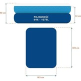 Opblaaszwembad - rechhoek - 305x183x50 cm - blauw