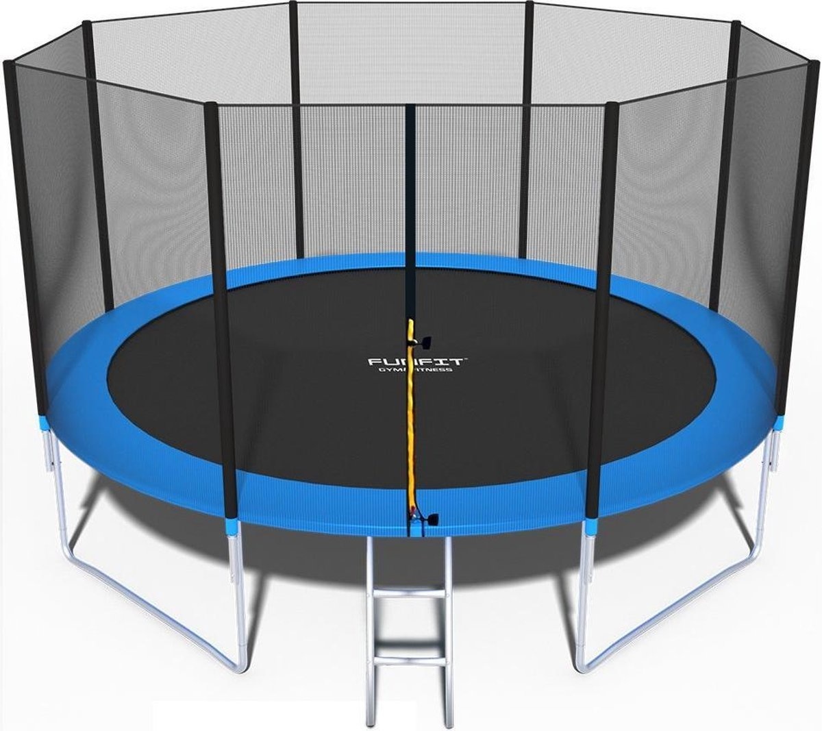 Trampoline - 404 cm - met net & ladder - tot 150 kg
