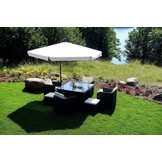 Zweefparasol 3 meter diameter Beige - inklapbaar