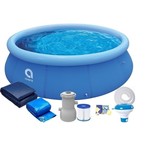 Avenli Fast Set opblaaszwembad 366 x 76 cm - set met pomp en afdekking