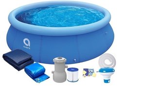 Avenli Fast Set opblaaszwembad 366 x 76 cm - set met pomp en afdekking
