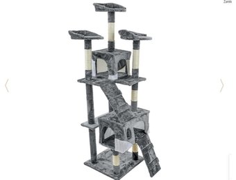 Krabpaal kattenboom XXL 170 x 49 x 49 cm grijs