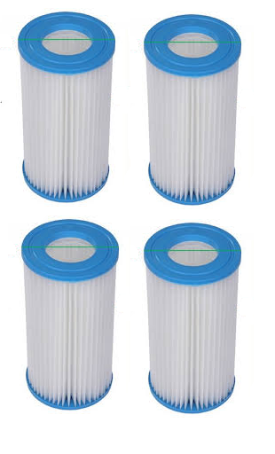 Jilong-Avenli zwembad filters - set van 4 stuks - type 3 pomp - tot 5678 liter per uur