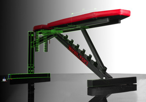 Multifunctionele bank - halterbank