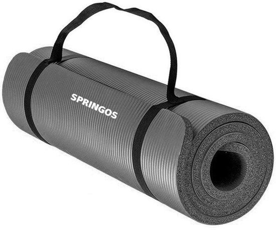 Fitness mat - Grijs - 180cm x 60cm x 1,5cm