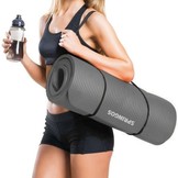 Fitness mat - Grijs - 180cm x 60cm x 1,5cm