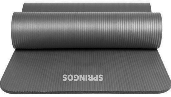 Fitness mat - Grijs - 180cm x 60cm x 1,5cm