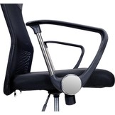 Bureaustoel - geventileerde rugleuning - zwart - verstelbaar