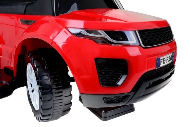 Loopwagen met duwstang - rood - met uitvalbeveiliging