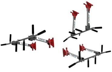 Optrekstang voor wand met bokszak ophanging