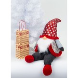 Kerstkabouter - zittend - 92 cm - Kerstdecoratie