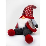 Kerstkabouter - zittend - 92 cm - Kerstdecoratie