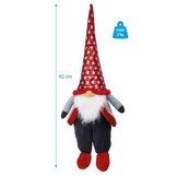 Kerstkabouter - zittend - 92 cm - Kerstdecoratie