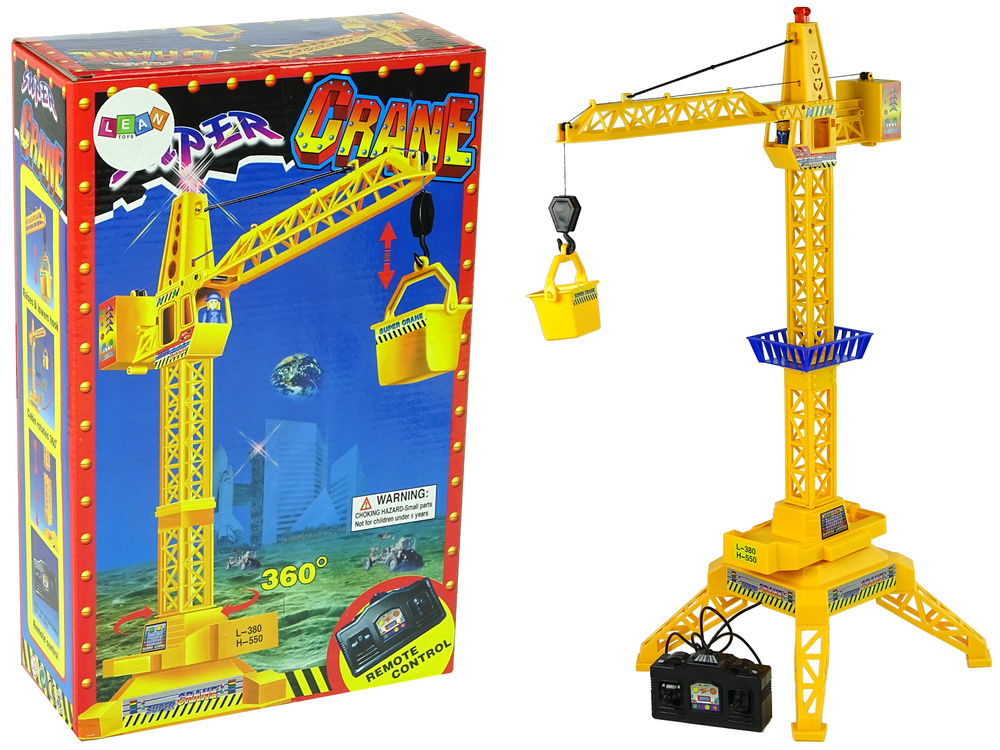 Hijskraan speelgoed - bestuurbare kraan - 60 cm