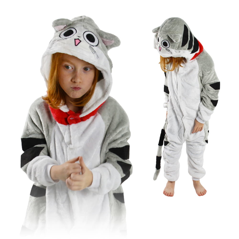 Onesie - Pyjama - Kat - Poes - voor kinderen