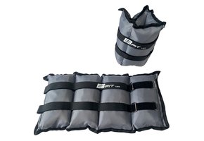 Enkelgewichten - Polsgewichten - 10 kg (2x5 kg) - grijs