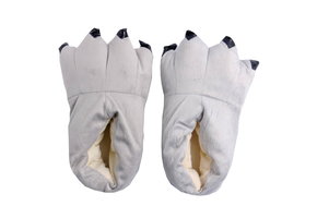 Pantoffels - Sloffen - berenklauw - grijs