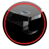 Gaming bureau 120x60x75 cm zwart met LED verlichting