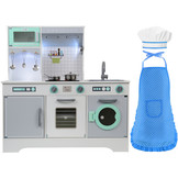 Kinderkeuken - met koksmuts en schort - hout - 91x30x90 cm