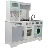 Kinderkeuken - met koksmuts en schort - hout - 91x30x90 cm