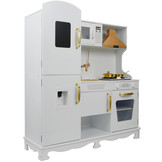 Kinderkeuken - met koksmuts en schort - hout - 91x30x106 cm