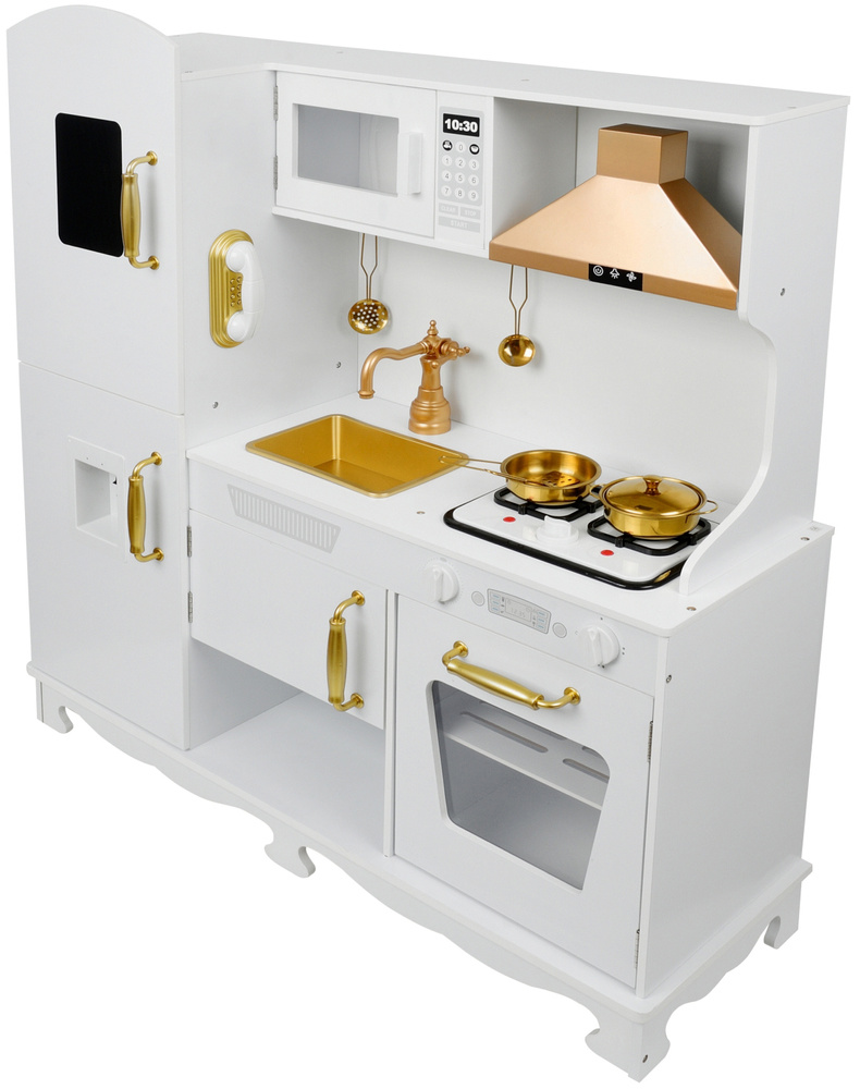 Kinderkeuken - met koksmuts en schort - hout - 91x30x106 cm