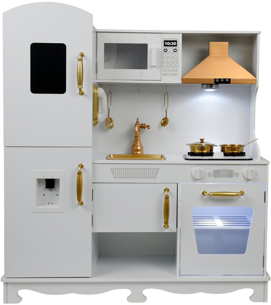Kinderkeuken - met koksmuts en schort - hout - 91x30x106 cm