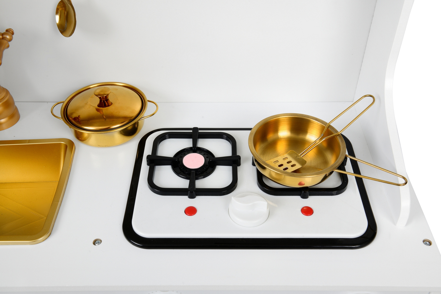 Kinderkeuken - met koksmuts en schort - hout - 91x30x106 cm