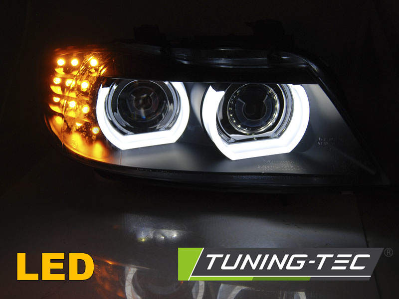 Koplampen Xenon BMW E90/E91 09-11 AFS LED DRL ZWART