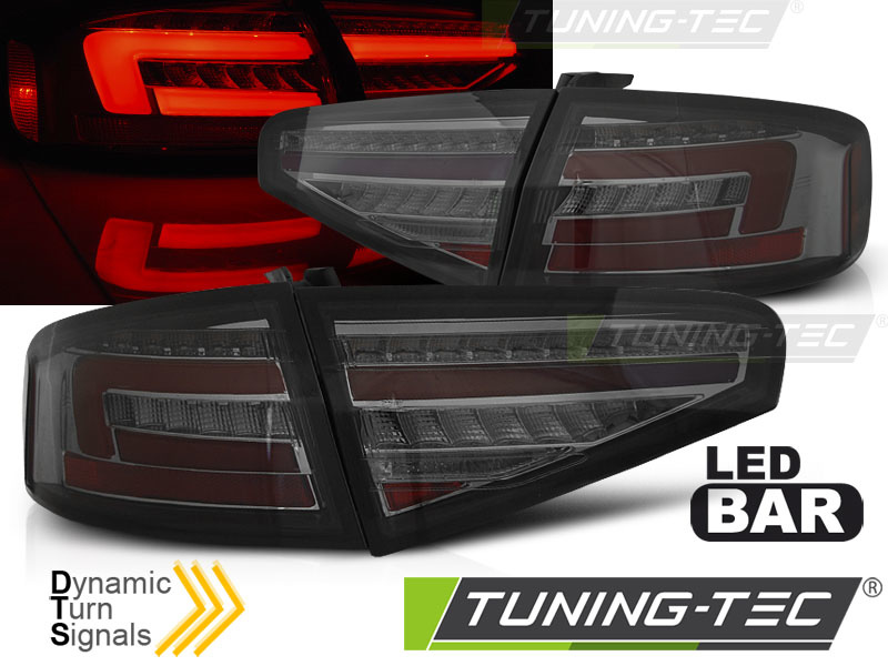 Achterlichten LED voor AUDI A4 B8 12-15 SEDAN ROOD SMOKE
