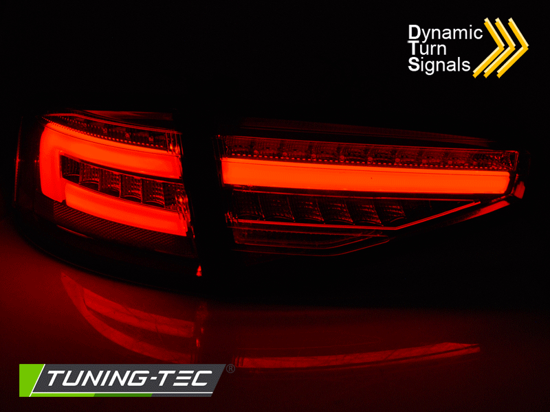 Achterlichten LED voor AUDI A4 B8 12-15 SEDAN ROOD SMOKE