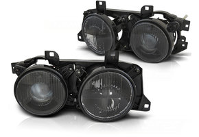 Koplampen geschikt voor BMW E32/E34 ZWART