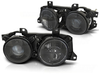 Koplampen BMW E32/E34 ZWART