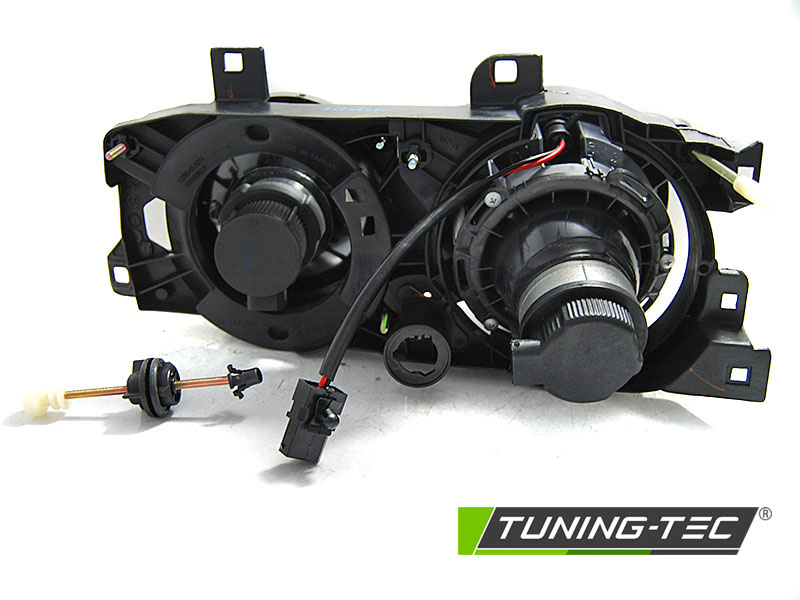 Koplampen BMW E32/E34 ZWART
