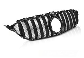 Grill MERCEDES W205 18- SPORT GLANS ZWART