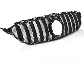 Grill MERCEDES W205 18- SPORT GLANS ZWART