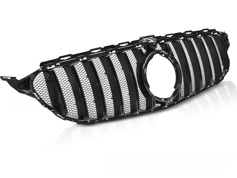 Grill MERCEDES W205 18- SPORT GLANS ZWART
