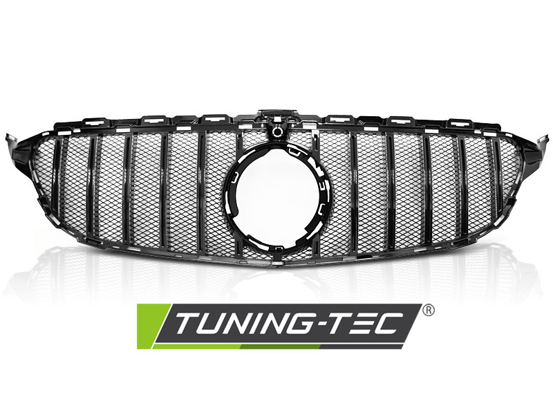 Grill MERCEDES W205 18- SPORT GLANS ZWART