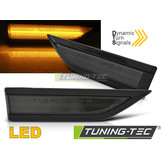 Zijkant knipperlichten voor VW CADDY 15-20 ZWART SMOKE LED