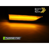 Zijkant knipperlichten voor VW CADDY 15-20 ZWART SMOKE LED