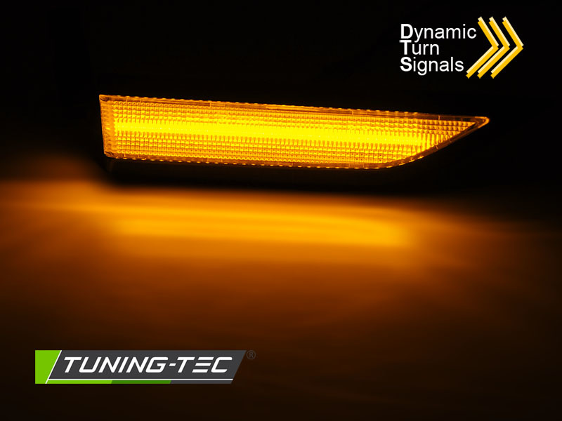 Zijkant knipperlichten geschikt voor VW CADDY 15-20 ZWART SMOKE LED