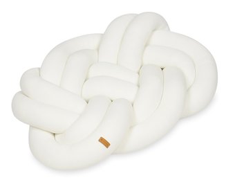 Knoopkussen - knot kussen - sierkussen - decoratie kussen - 50x40cm - creme