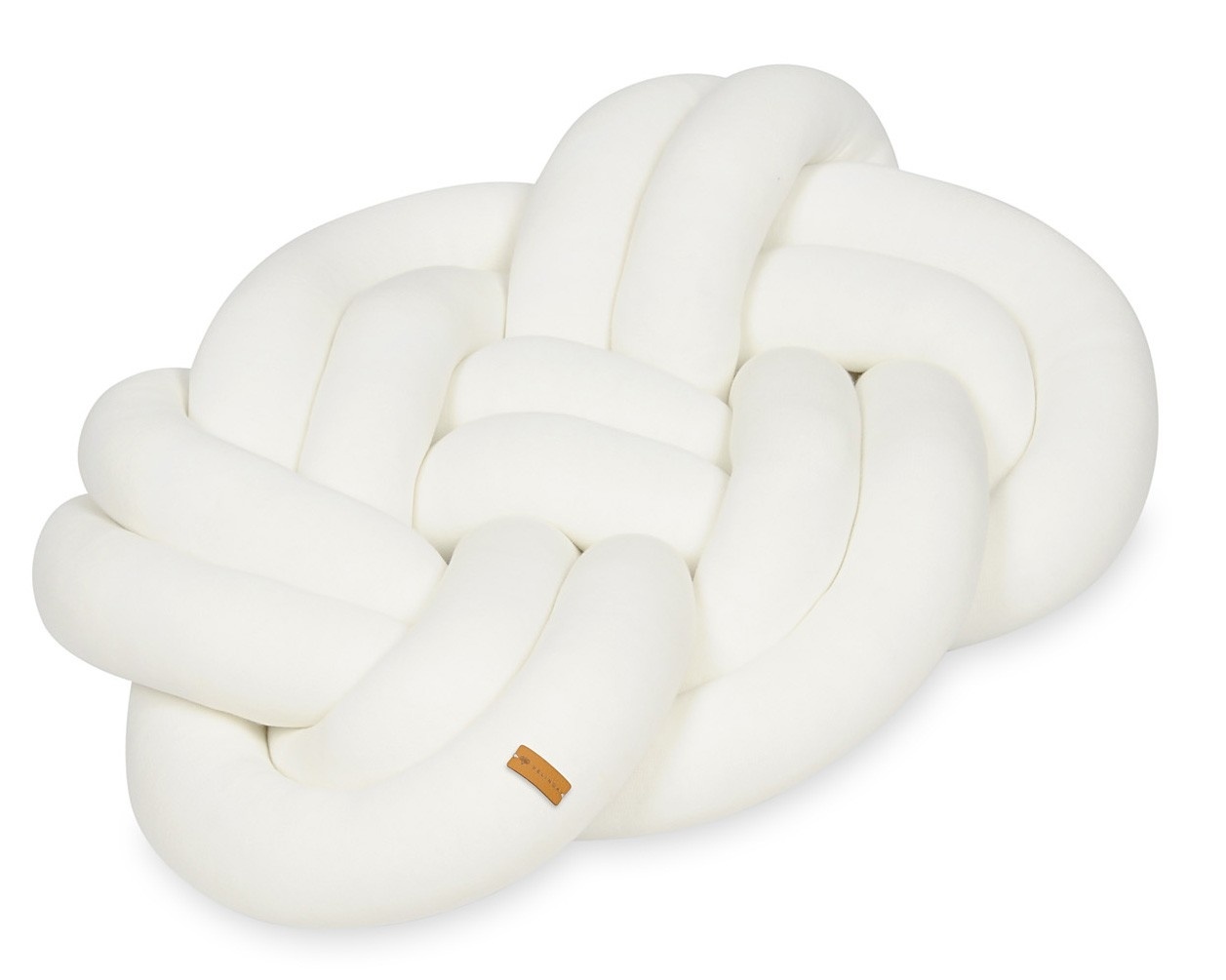 Knoopkussen - knot kussen - sierkussen - decoratie kussen - 50x40cm - creme