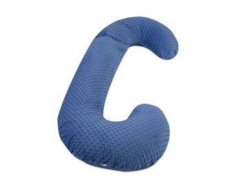 Voedingskussen - zijslaapkussen - minky stof - “C” vorm - groen